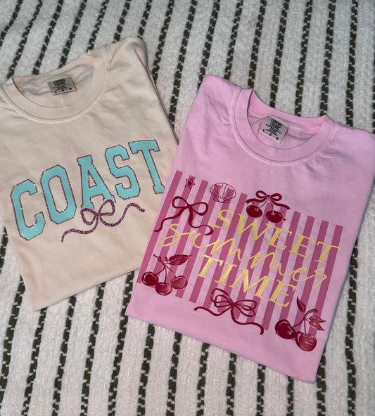 Sweet Summer Time Cherry Graphic Tee