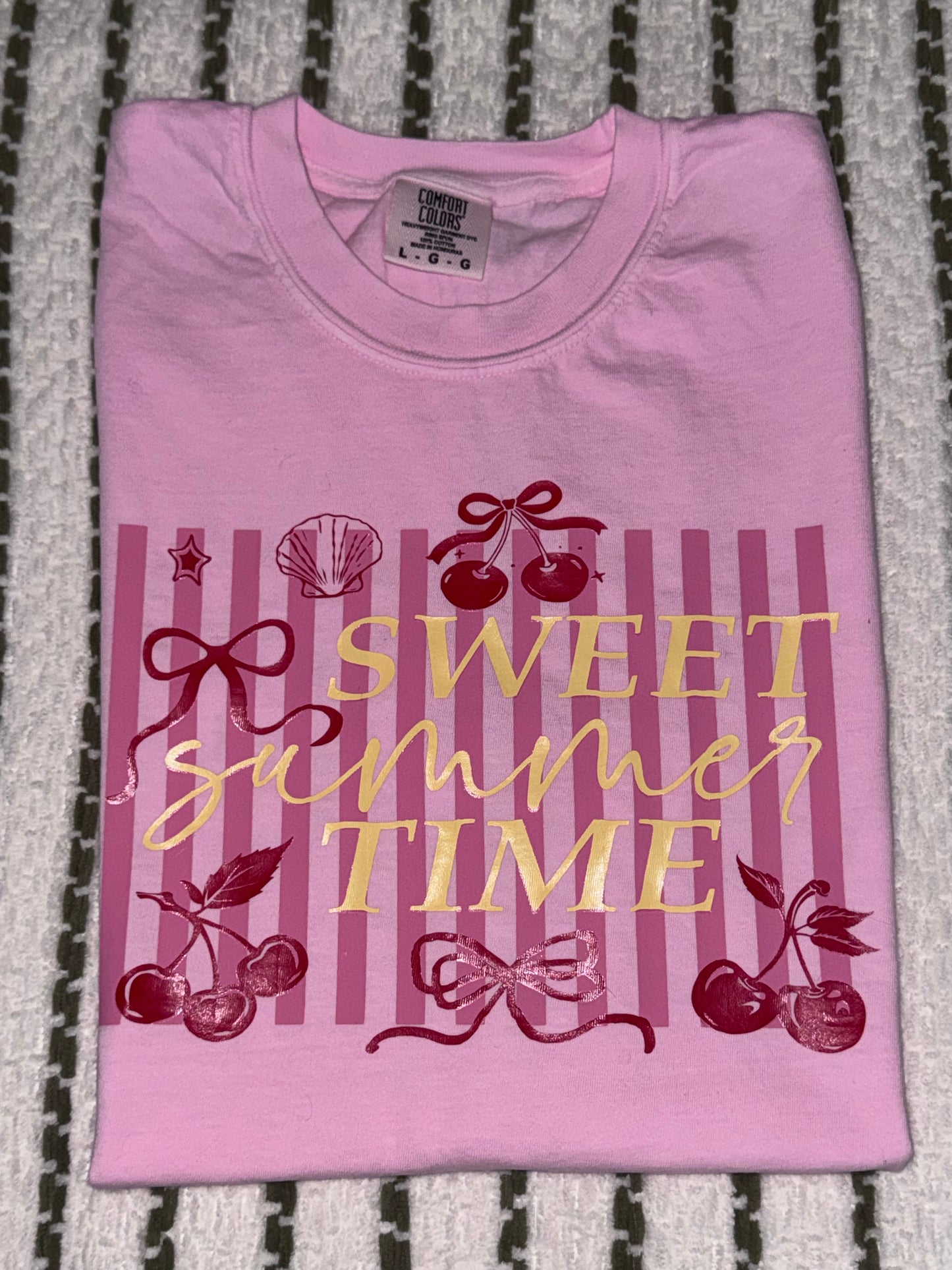 Sweet Summer Time Cherry Graphic Tee