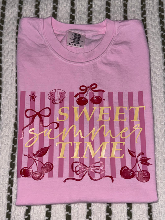 Sweet Summer Time Cherry Graphic Tee